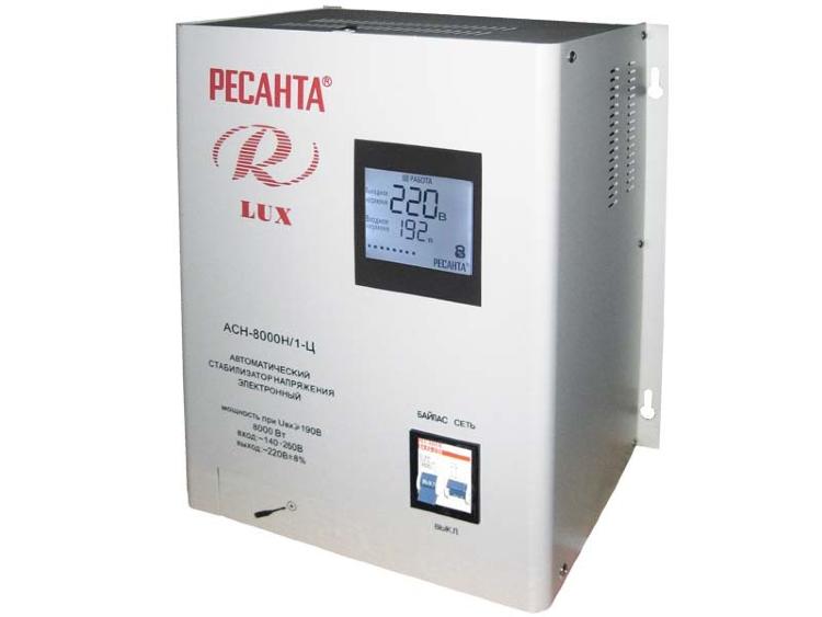 Стабилизатор напряжения РЕСАНТА Lux-8000Н/1-Ц   